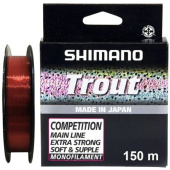 Леска рыболовная Shimano Trout Competition 150m 0.14mm 1.7kg Red Леска рыболовная Shimano Trout Competition 150m 0.14mm 1.7kg Red