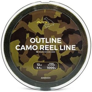 Леска рыболовная AVID CARP OUTLINE CAMO REEL LINE - 12LB 1000M