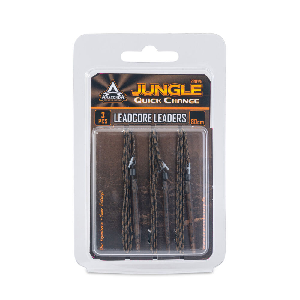 Лидкор ANAC Jungle Brown QC Leadcore L. 3pcs/80cm 40lb