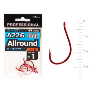 Крючки Cobra Pro AIIROUND сер.A226 разм.001 6шт.