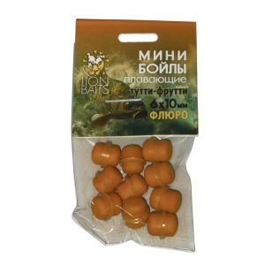 Мини бойлы плавающие Lion Baits ФЛЮРО на резинке 