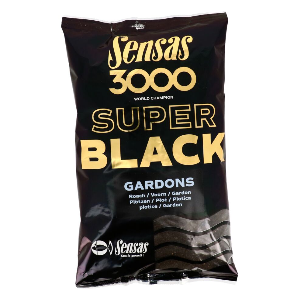 Прикормка Sensas 3000 Super BLACK Gardons 1кг Прикормка Sensas 3000 Super BLACK Gardons 1кг