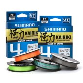 Шнур плетёный Shimano Kairiki 4 0,100mm150m 6,8kg Hi-Vis Orange