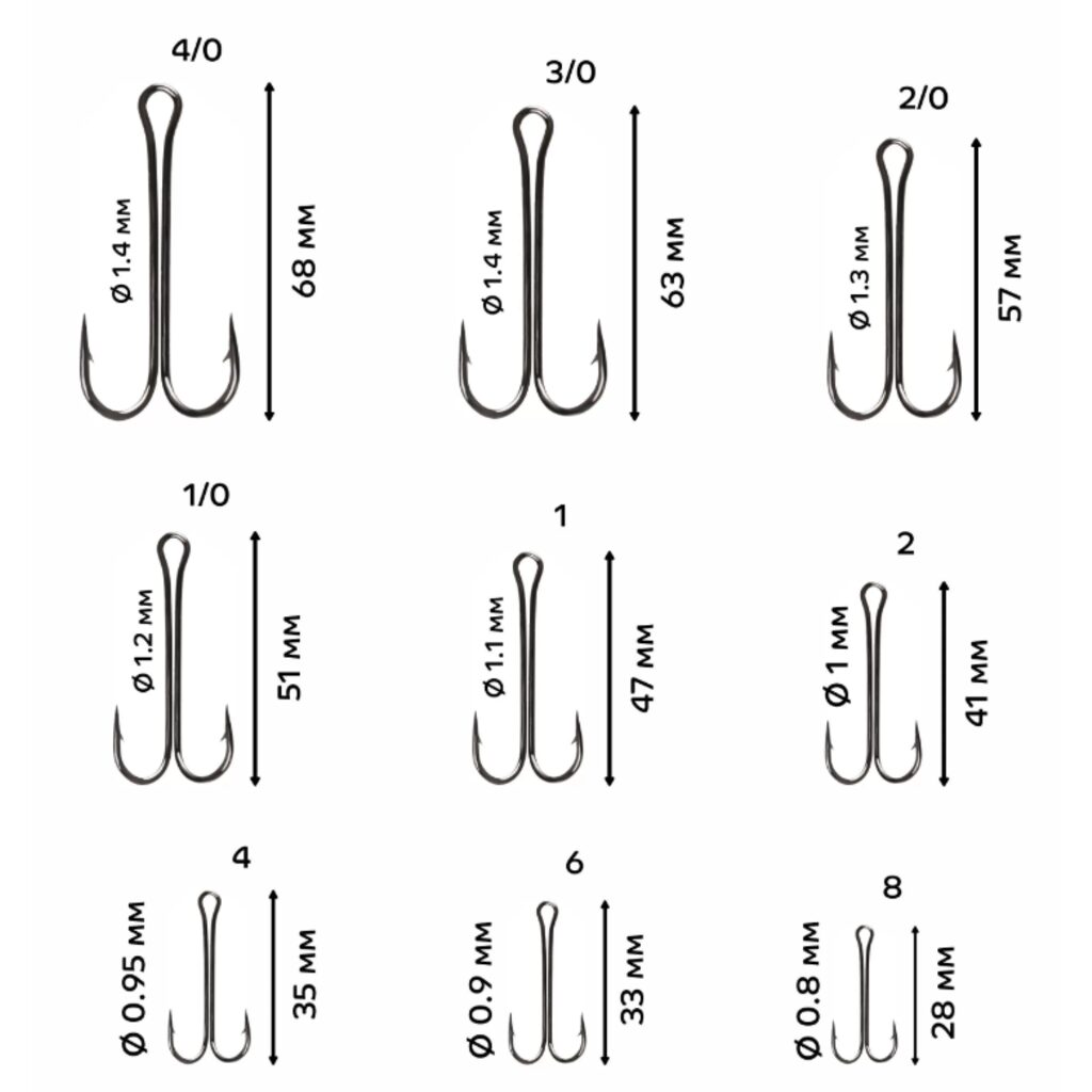 Крючок Двойник Long Tail Double Hook 1 4шт.