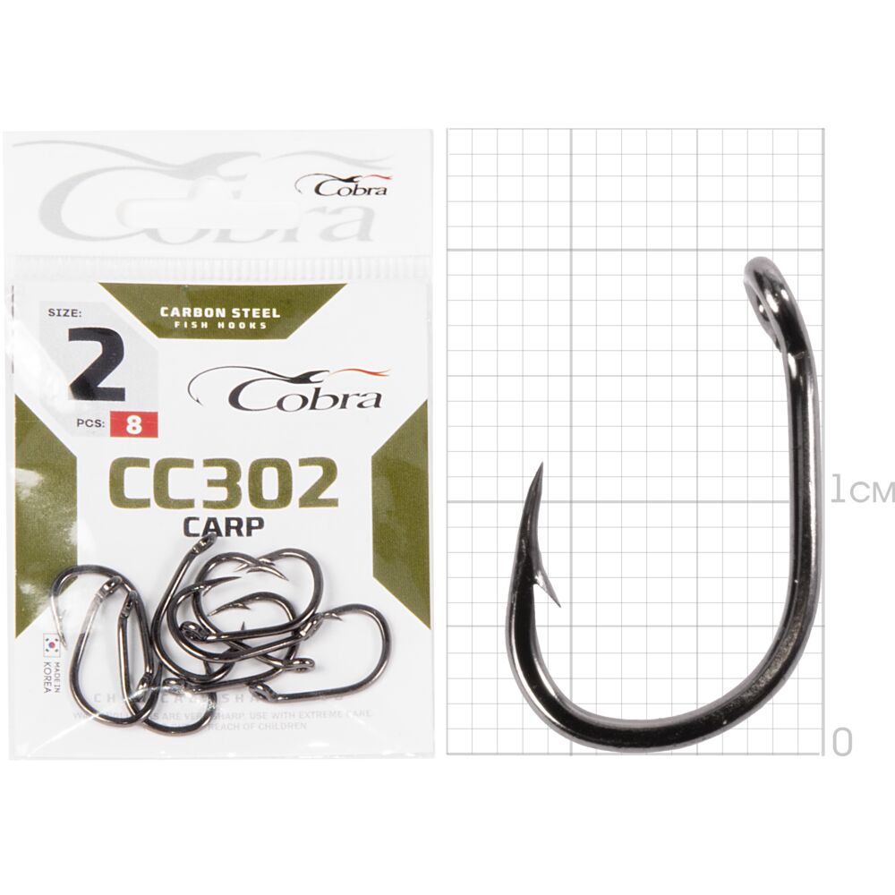 Крючки Cobra CARP сер. CC302 Крючки Cobra CARP сер. CC302