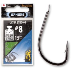 Крючки рыболовные Browning Sphere Ultra Strong black nickel 15pcs 0,14g №14