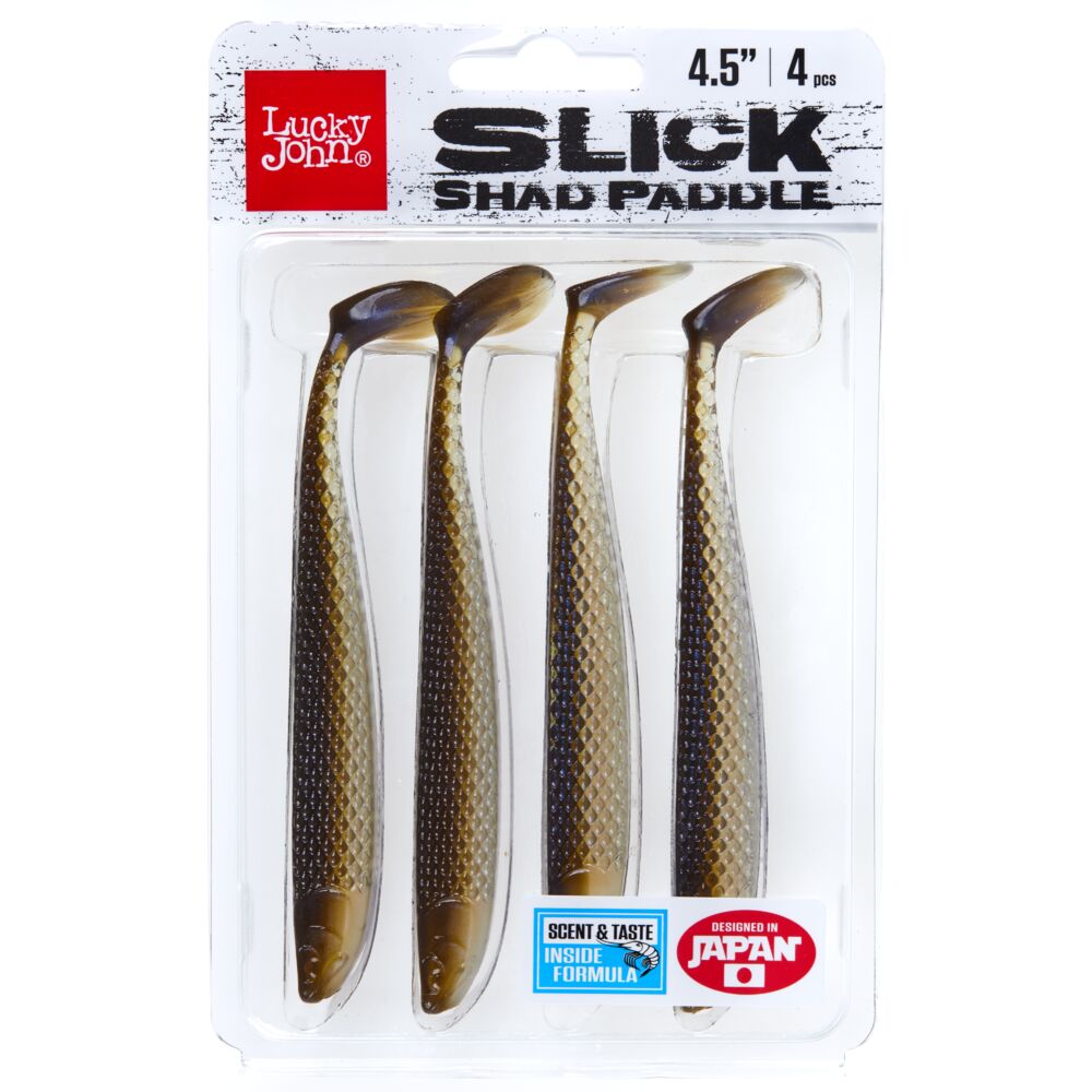 Виброхвосты LJ 3D Series SLICK SHAD PADDLE 4.5in (11.40)/T46 4шт.