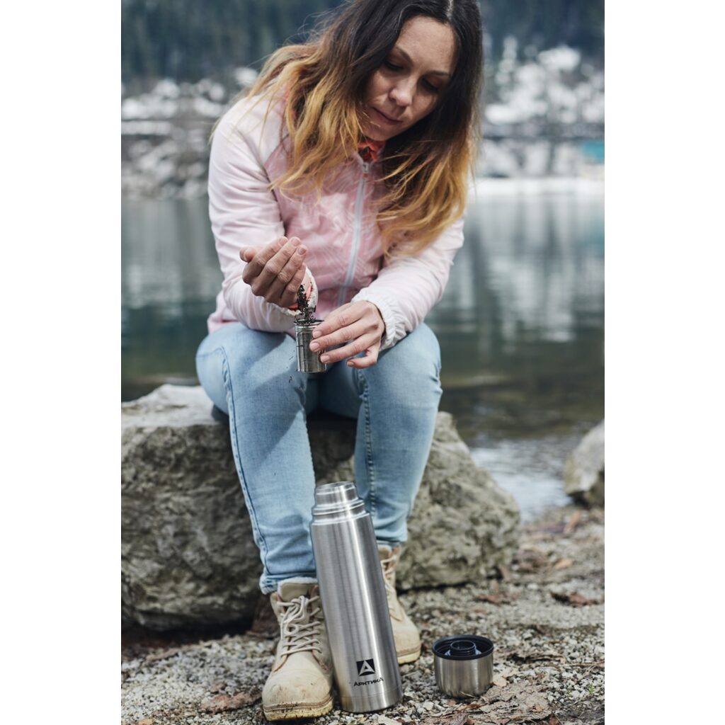 Термос бытовой, вакуумный, с ситечком, питьевой тм 