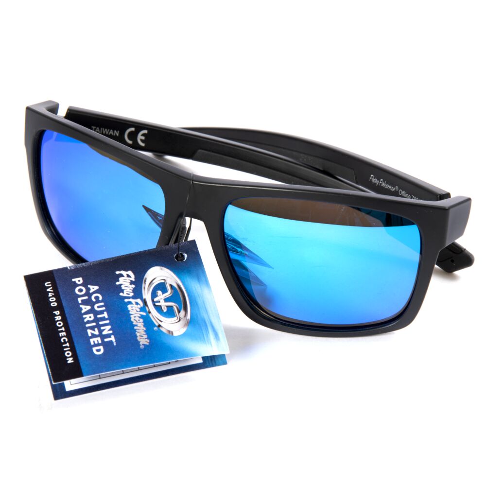Очки поляризационные Flying Fisherman OFFLINE MATTE BLACK SMOKE-BLUE MIRROR Очки поляризационные Flying Fisherman OFFLINE MATTE BLACK SMOKE-BLUE MIRROR