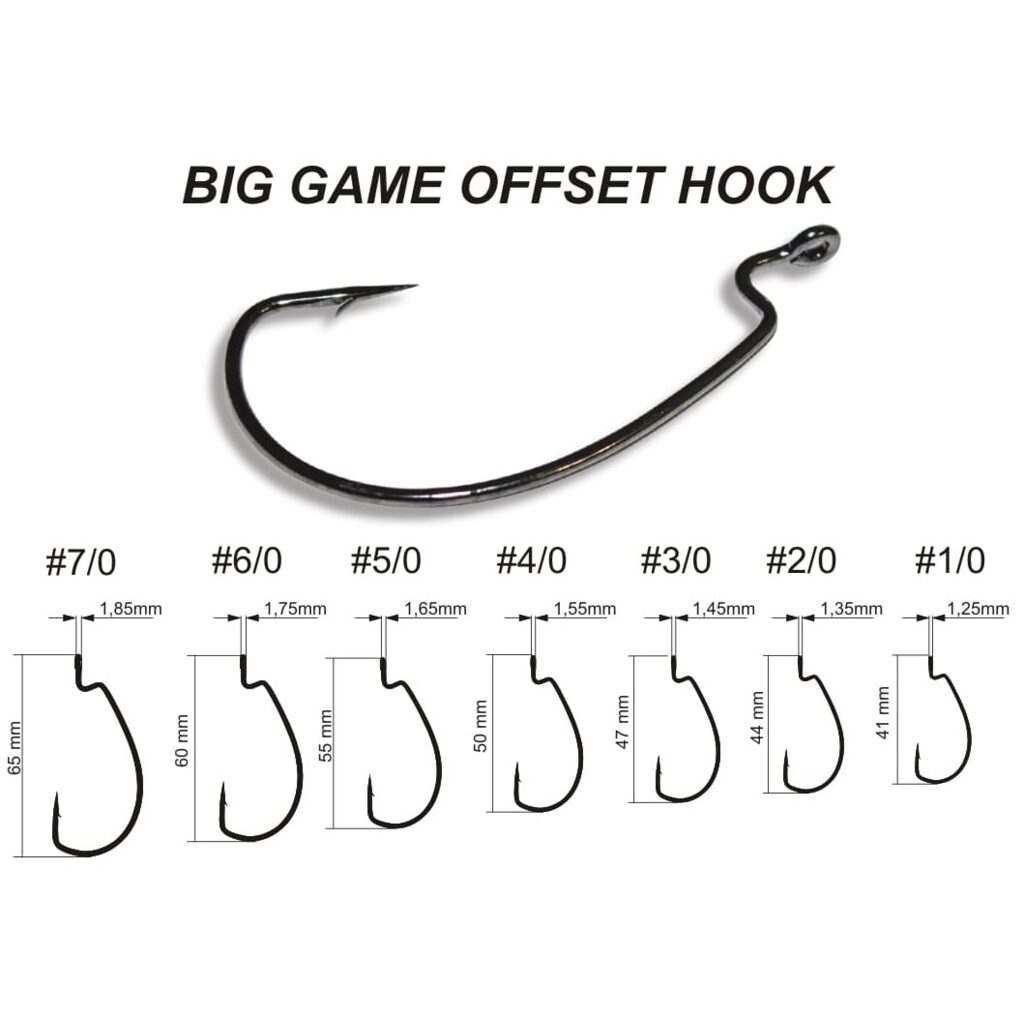 Офсетный крючок BIG GAME OFFSET HOOK BGOH 1/0 8шт. Офсетный крючок BIG GAME OFFSET HOOK BGOH 1/0 8шт.