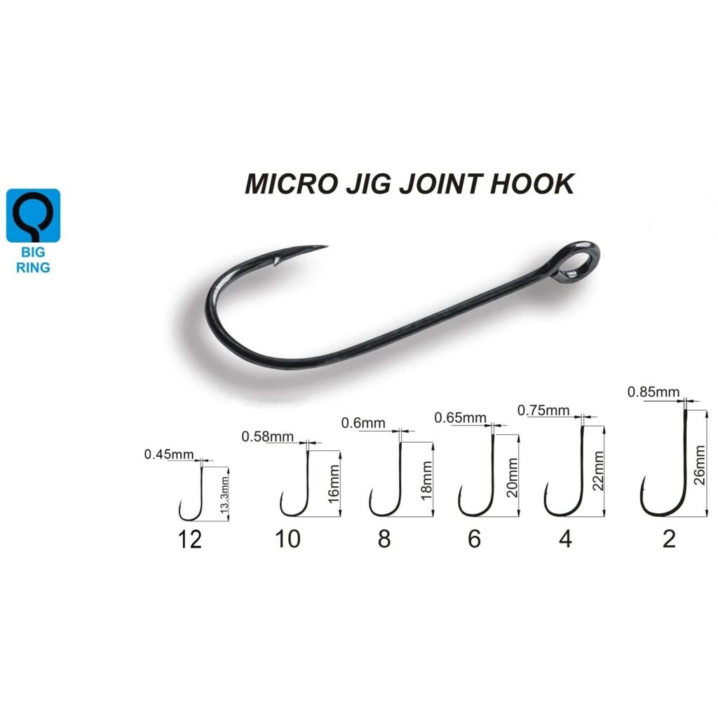 Одинарный крючок Micro Jig Joint Hook размер 002/10шт.