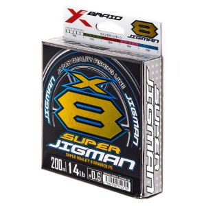 Шнур плетёный YGK X-BRAID SUPER JIGMAN X8 200m, PE 0.6, 0.128mm