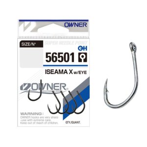 Одинарный крючок OWNER ISEAMA X №10 (9шт)