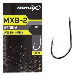 Крючки рыболовные Matrix MXB-2 Size 16 Barbed Spade End (Black Nickel) 10шт