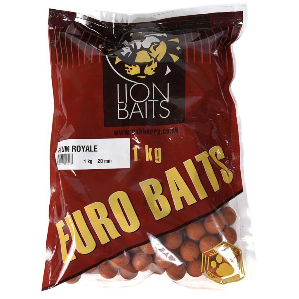Бойлы тонущие LION BAITS ЕВРО Слива королевская 20мм 1кг