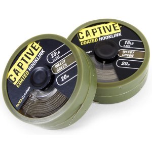 Шнур плетеный Avid CARP CAPTIVE COATED HOOKLINK - WEEDY GREEN 15lb (5)