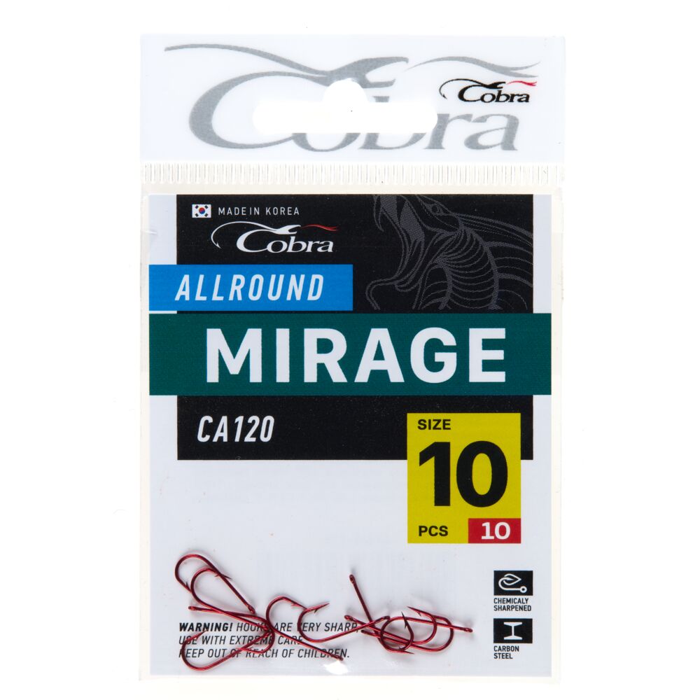 Крючки Cobra MIRAGE сер. CA120 разм. 010 10шт. (C137R)