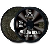 Поводковый материал плетёный ANACONDA Fast Sinking Mellow Braid 20m/15lb