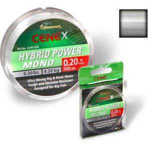 Леска моно Browning 0,12mm Cenex Hybrid Power Mono 100m 1,70kg,3,70lbs transparent