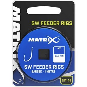 Крючки рыболовные с поводком Matrix SW Feeder 10 1m (10шт)