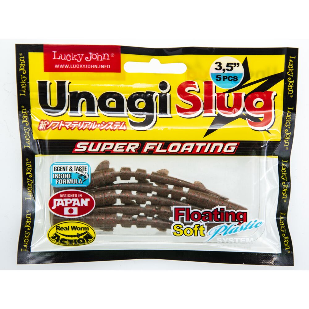 Слаги съедоб. плав. LJ Pro Series UNAGI SLUG 3.5in(08.89)/F02 5шт.