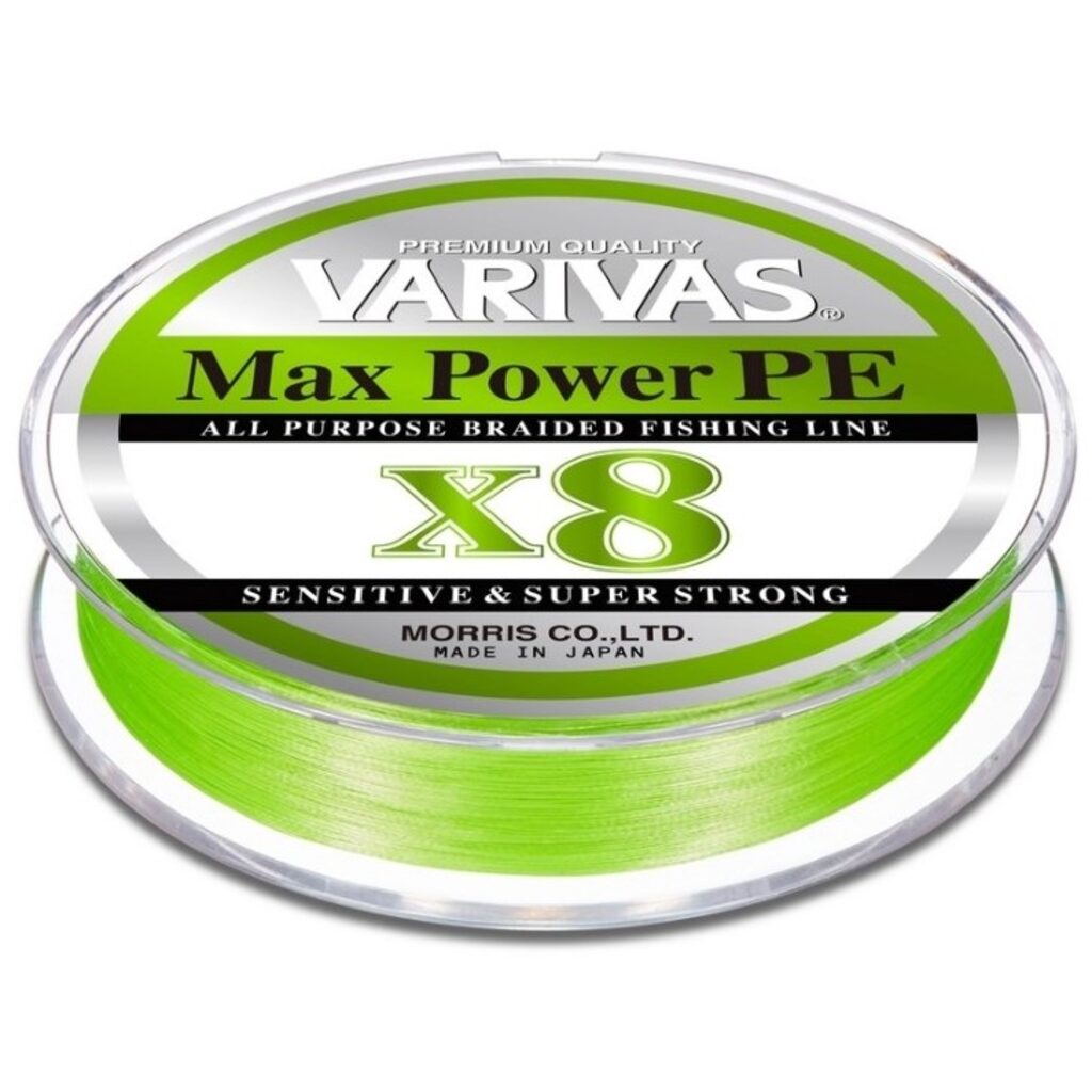 Шнур Varivas Max Power PE x8 150м 0.6 lime green Шнур Varivas Max Power PE x8 150м 0.6 lime green