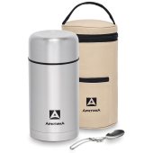 Термос вакуумный, бытовой, с широким горлом в чехле тм 