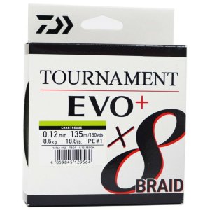 Плетеный шнур Daiwa TN x8 Br. EVO 0.12mm 135m CH