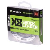 Шок-лидер плет. Feeder Concept Distance х8 SHOCK LEADER Dark Gray 100/016