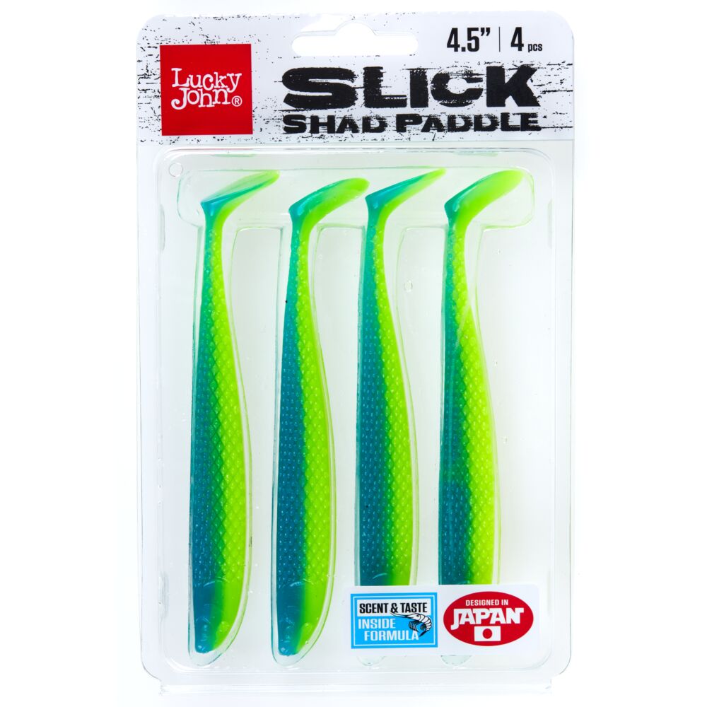 Виброхвосты LJ 3D Series SLICK SHAD PADDLE 4.5in (11.40)/T57 4шт.