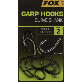 Крючки Fox Carp Hooks - Curve Shank - size 2 Крючки Fox Carp Hooks - Curve Shank - size 2