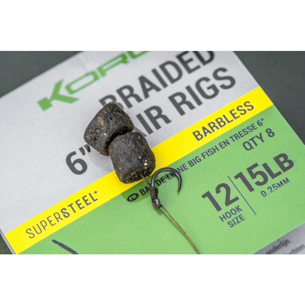 Крючки рыболовные с поводком Korum BIG FISH BRAIDED HAIR RIGS 6 Крючки рыболовные с поводком Korum BIG FISH BRAIDED HAIR RIGS 6