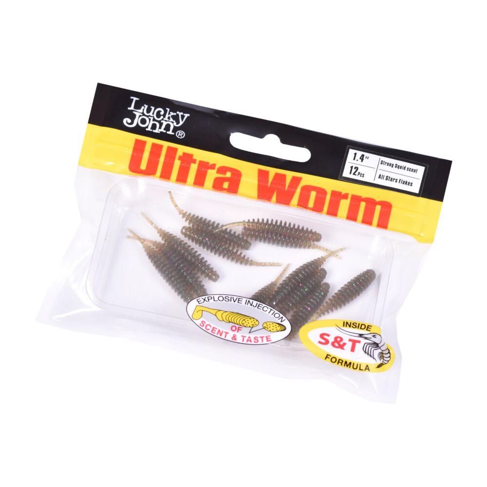 Слаги съедобные искусственные LJ Pro Series ULTRAWORM 1,4in (03.50)/S19 12шт. Слаги съедобные искусственные LJ Pro Series ULTRAWORM 1,4in (03.50)/S19 12шт.