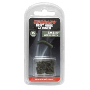 Коннектор силиконовый Starbaits BENT HOOK SMALL WEEDY GREEN 15шт