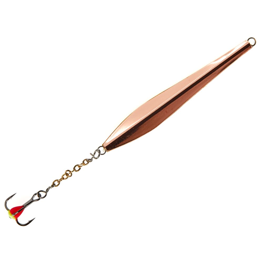 Блесна вертикал. зим. Lucky John DOUBLE BLADE с цеп. и тр. 55мм GC блистер Блесна вертикал. зим. Lucky John DOUBLE BLADE с цеп. и тр. 55мм GC блистер