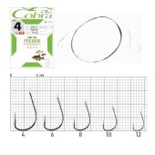 Крючки с поводком Cobra FEEDER 70cm, 0,12mm, разм12, 10шт. Крючки с поводком Cobra FEEDER 70cm, 0,12mm, разм12, 10шт.