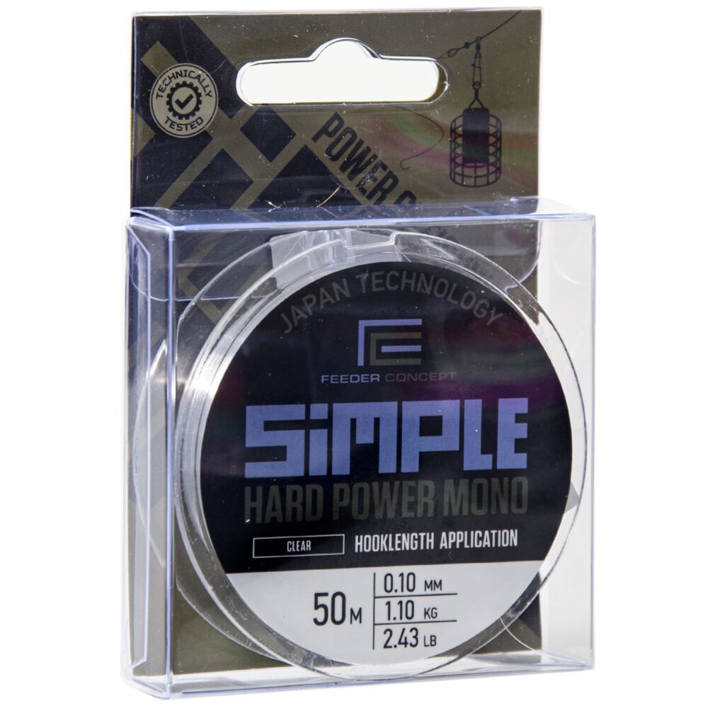 Леска моно. FC Simple HARD POWER MONO Clear 050/010
