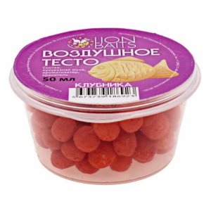 Воздушное тесто LION BAITS Клубника, 50мл