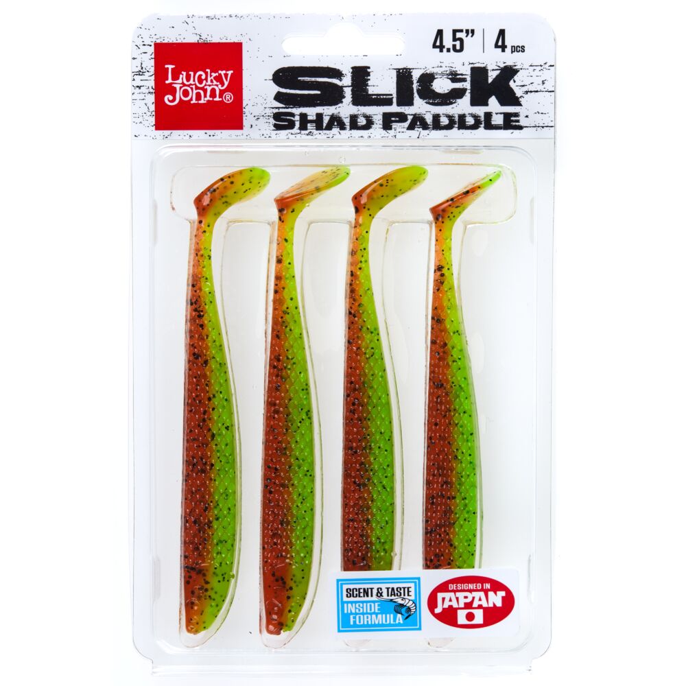 Виброхвосты LJ 3D Series SLICK SHAD PADDLE 4.5in (11.40)/Z15 4шт.