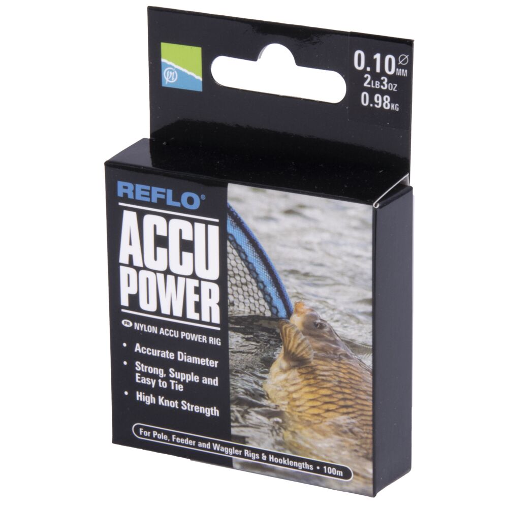 Леска монофильная Preston Accu Power 0.10мм 100м Леска монофильная Preston Accu Power 0.10мм 100м