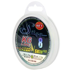 Плетеный шнур WFT Sligg 8 chartreuse 150m 5KG 0,06
