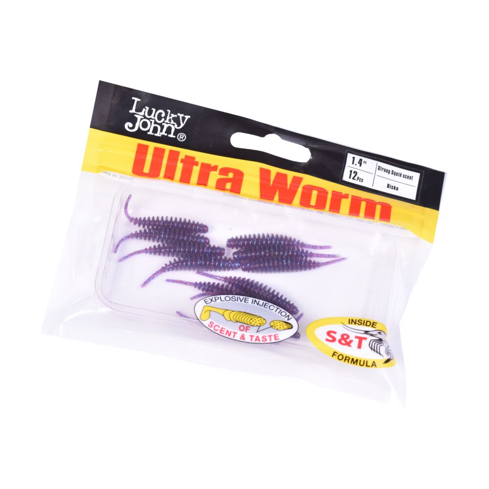 Слаги съедобные искусственные LJ Pro Series ULTRAWORM 1,4in (03.50)/S21 12шт.