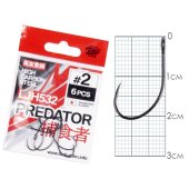 Крючки Lucky John PREDATOR сер. LJH532 разм.002 6шт. Крючки Lucky John PREDATOR сер. LJH532 разм.002 6шт.