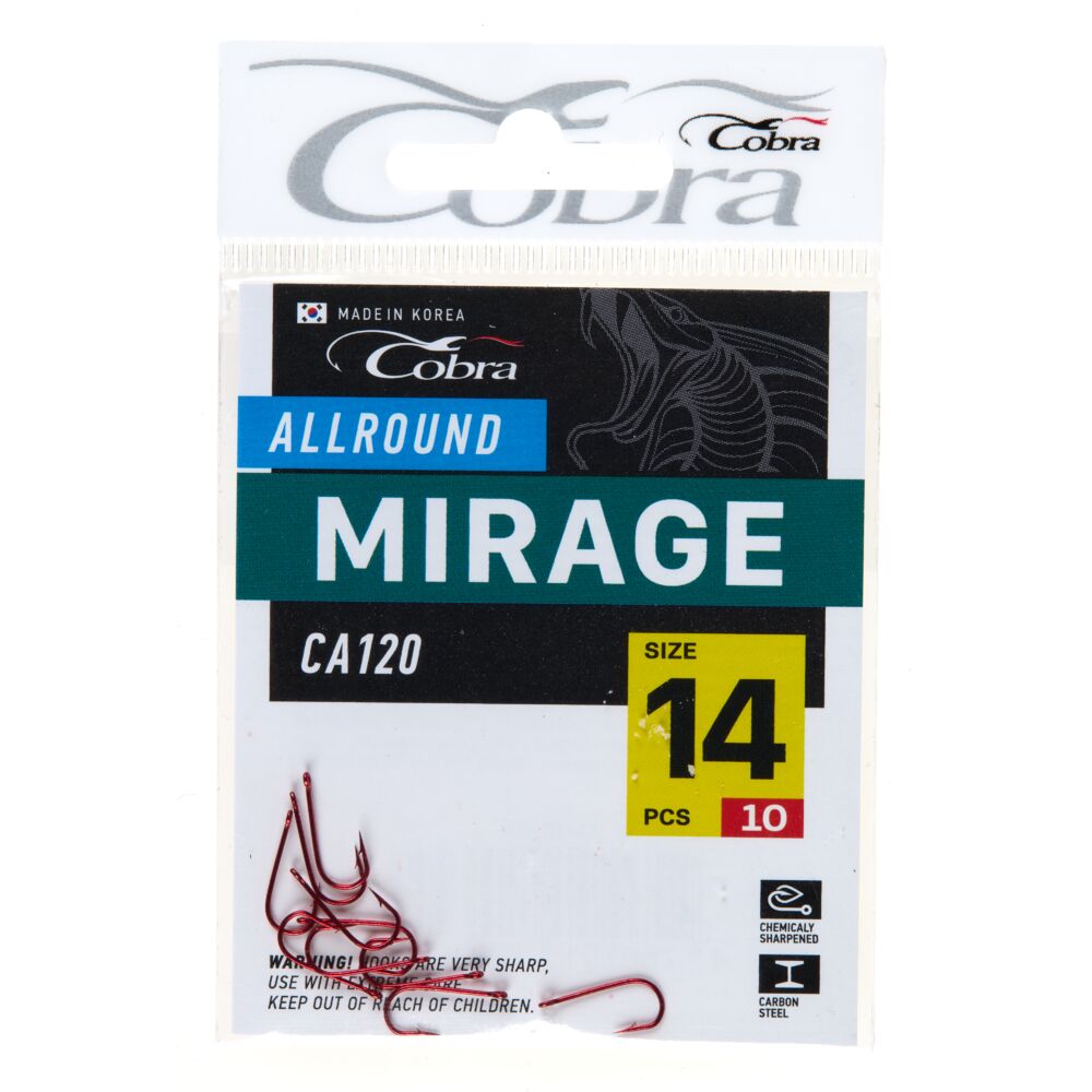 Крючки Cobra MIRAGE сер. CA120 разм. 014 10шт. (C137R)