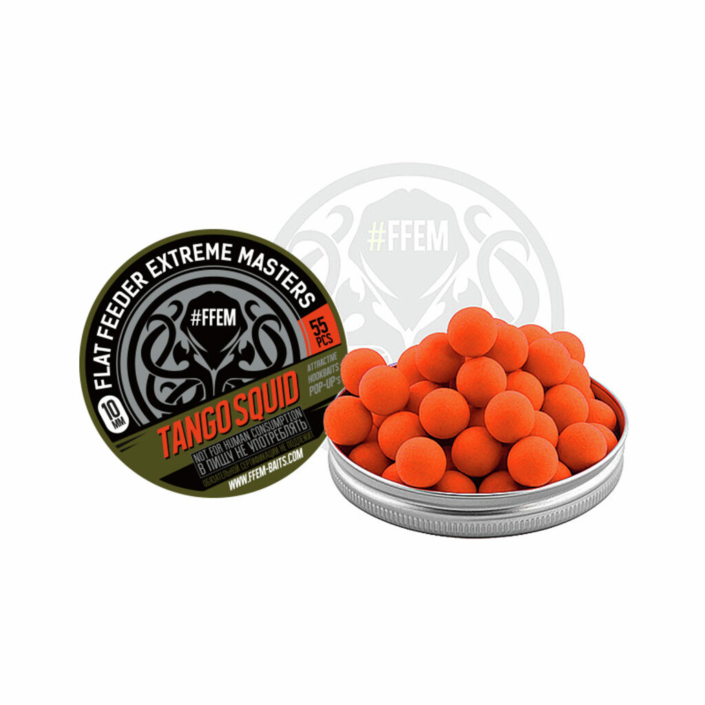 Насадочные бойлы FFEM Pop-Up Tango Squid 10mm Насадочные бойлы FFEM Pop-Up Tango Squid 10mm