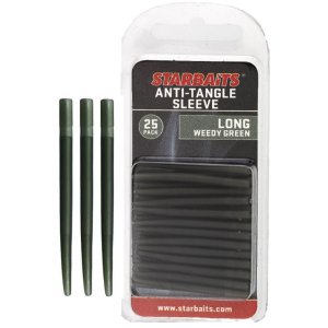 Коннектор Starbaits ANTI TANGLE SLEEVE LONG WEEDY GREEN 10шт.