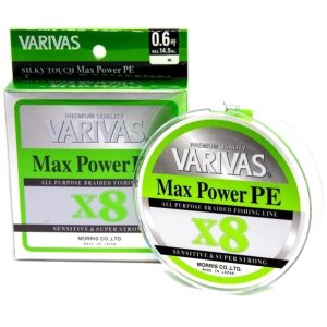 Шнур Varivas Max Power PE x8 150м 0.6 lime green