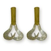 Хвост для бактейла Miuras Mouse Big, 42гр, цвет: золото с блестками, 2шт.