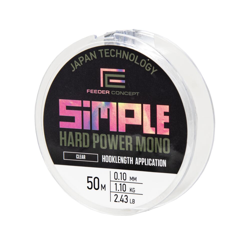 Леска моно. FC Simple HARD POWER MONO Clear 050/010