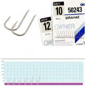 Одинарный крючок OWNER SIRAHAE №10 (18шт)
